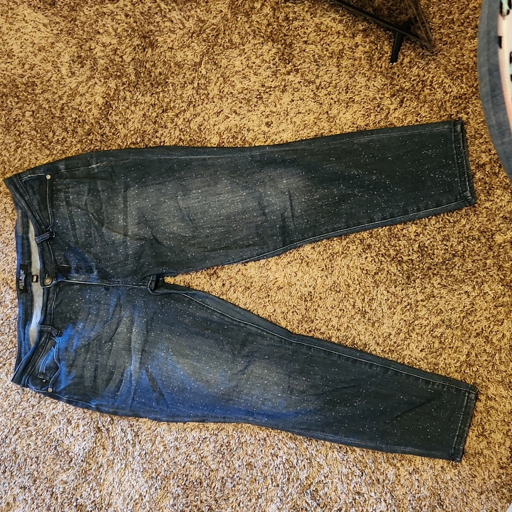 Judy blues bleach splattered jeans non destressed